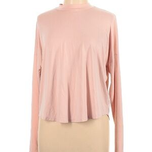 Madewell Sandwashed Mockneck Top Pale Pink Size L